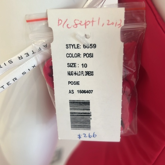 NWT SAMPLE SALE After Six Posie (muted Fuschia) size 10 Nu-georgette PRISTINE - Picture 7 of 7